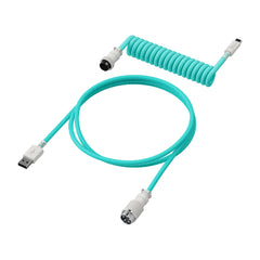 HyperX USB-C Coiled Cable Light Green-White