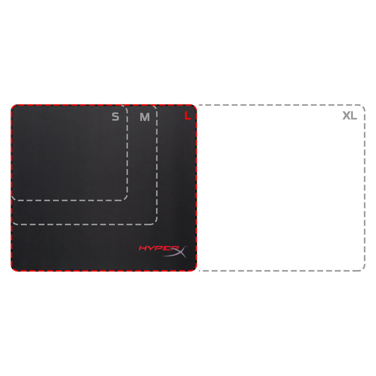 HyperX FURY S - Gaming Mouse Pad - Cloth (L)